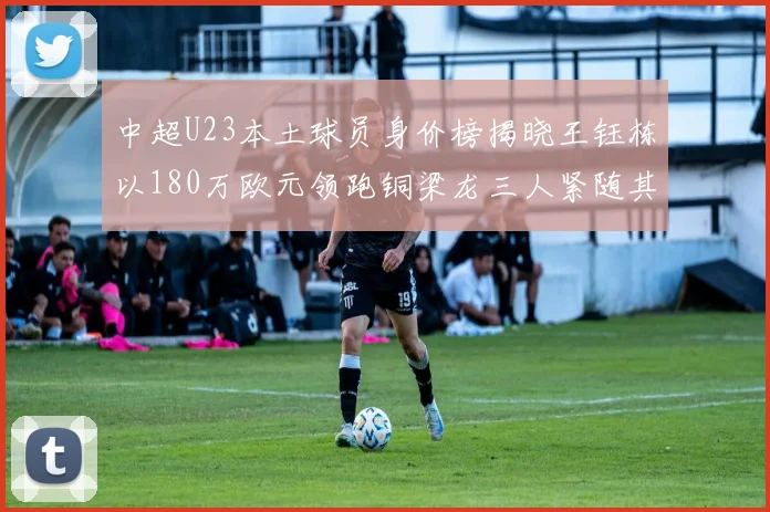 中超U23本土球员身价榜揭晓王钰栋以180万欧元领跑铜梁龙三人紧随其后