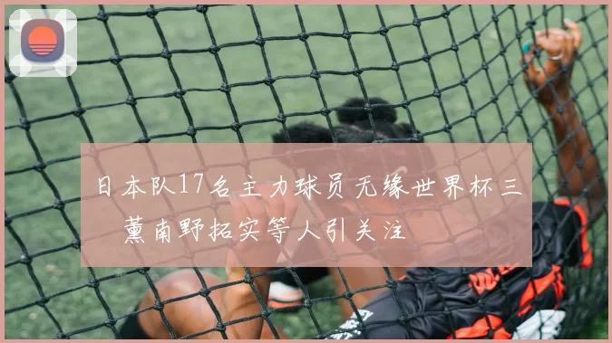 日本队17名主力球员无缘世界杯三笘薰南野拓实等人引关注